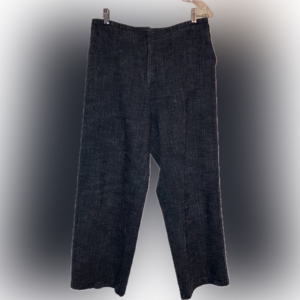 Eileen Fisher Charcoal Wide Leg Pants